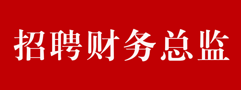 招聘財務(wù)總監(jiān)